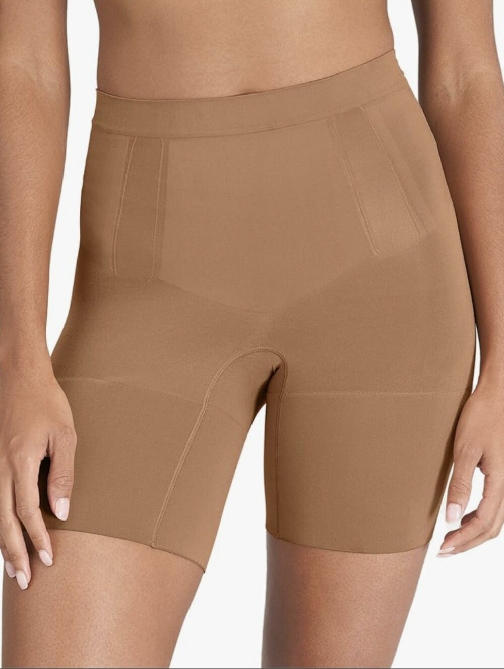 Spanx Sculpt Oncore High Waisted Mid Thigh Short In Naked 1XL